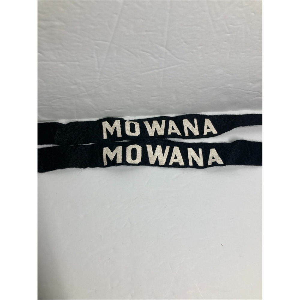 Vintage Camp Mowana Felt Headbands Christian Camp Ohio Lot of 2